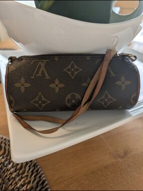 💯 AUTHENTIC LOUIS VUITTON Brown Monogram Mini Papillon Shoulder Bag ♥️